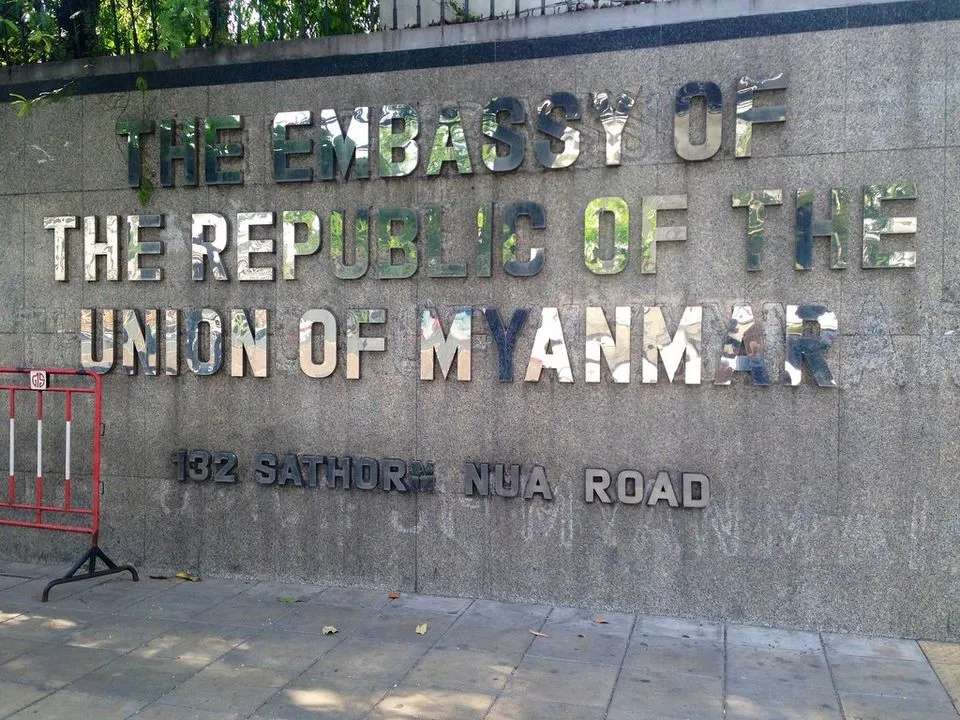 Embassy of Myanmar in Bangkok on Sathorn Nua Road