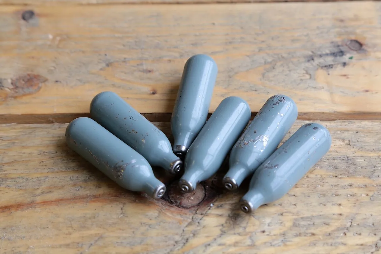 Empty Laughing Gas Canisters.