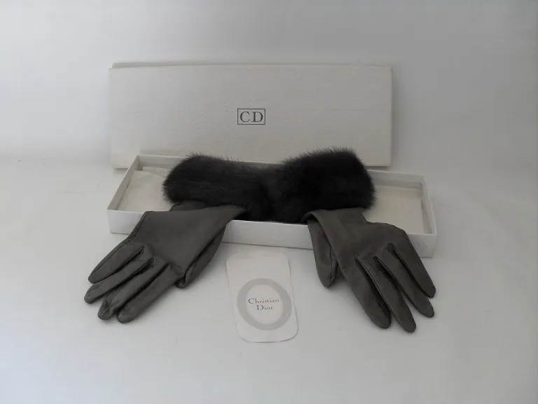 Christian Dior leather gloves