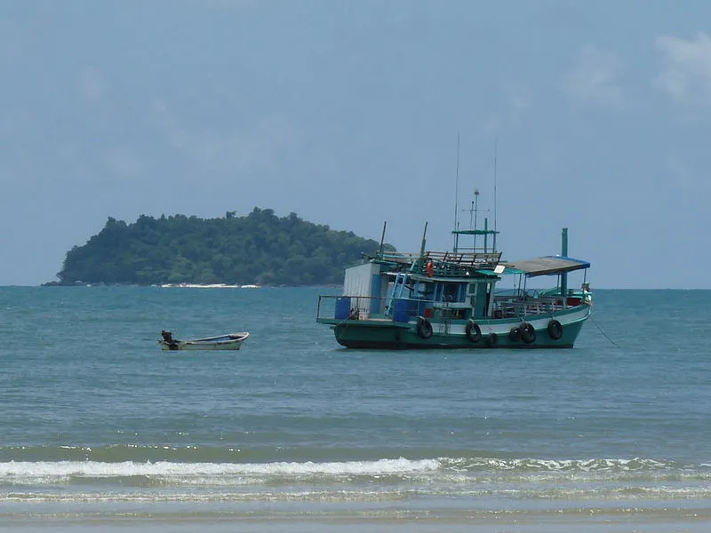 Boat in Khlong Phrao, Chumphon