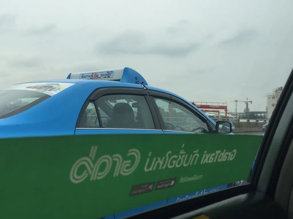 GrabTaxi cab in Bangkok