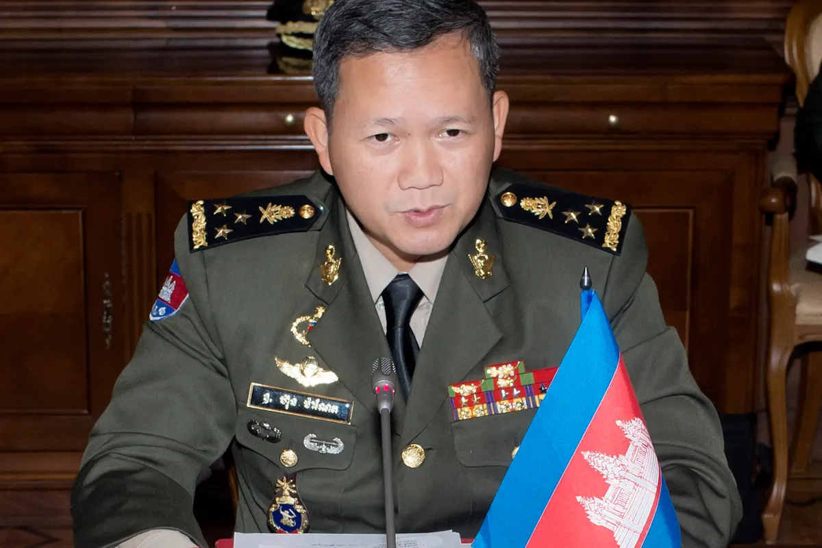 Cambodian Prime Minister Hun Manet in 2019.