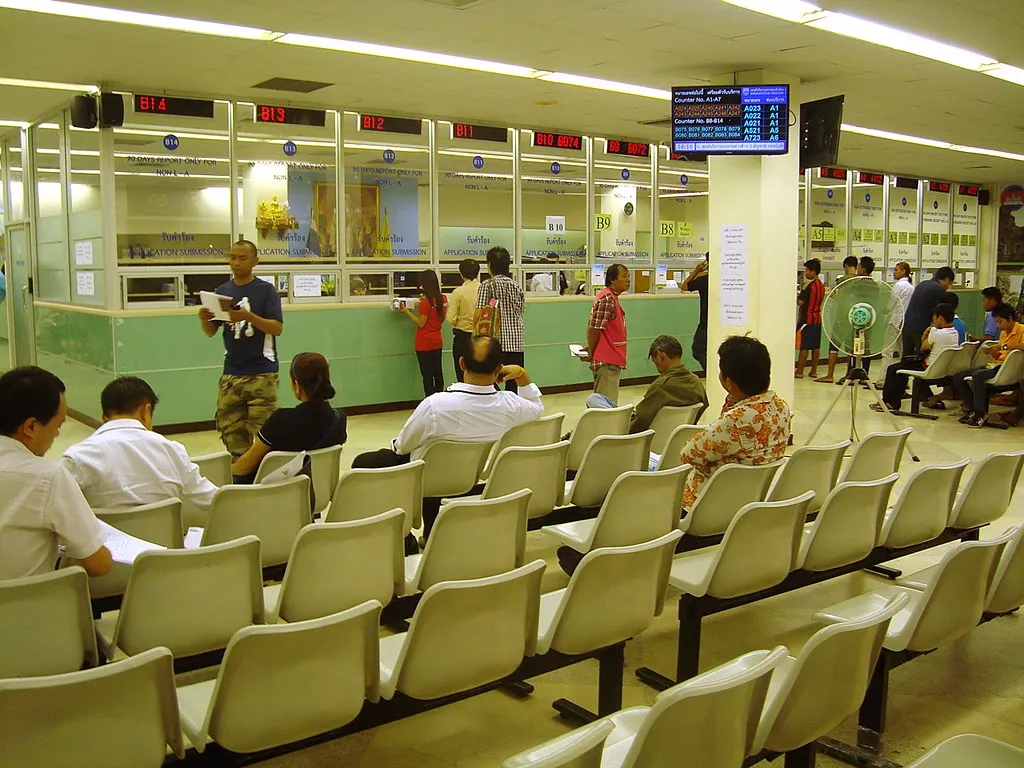 Immigration office on Suk Sawat Road, Bangkok