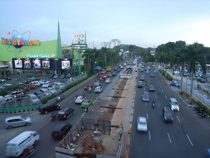 A road in Indonesia