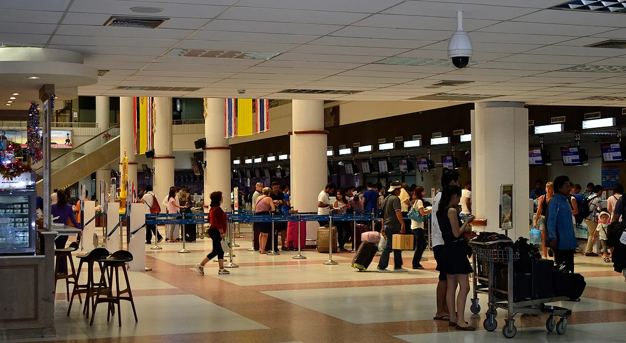 Inside the Phuket International Airport terminal