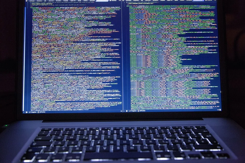 HTML code displayed on a PC