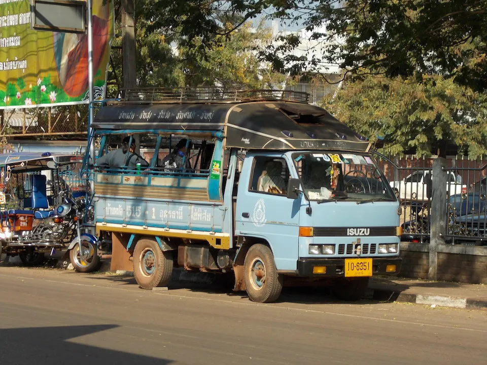 Pick up truck bus in Isan