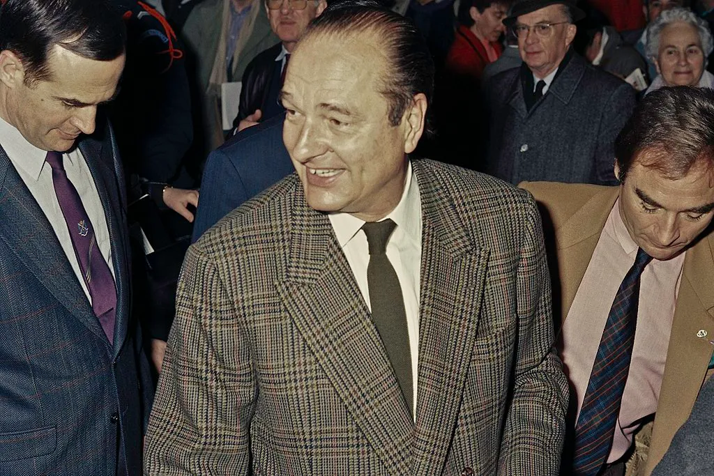 Jacques Chirac at SIA in 1990