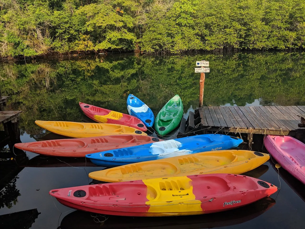 Kayaks in Koh Kood, Thailand.