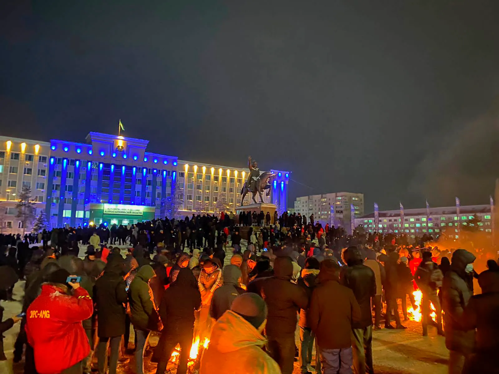 Kazakhstan protests in Aqtobe, January 4, 2022