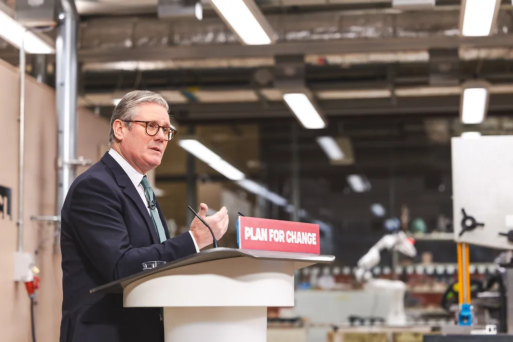 Former Prime Minister Keir Starmer visits University College London.
