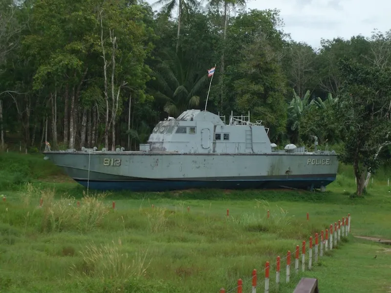 Tsunami Police Boat 813 at Tsunami Memorial Park
