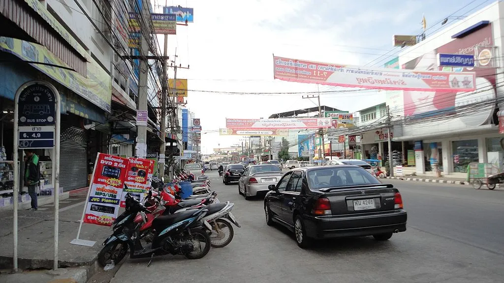 Street in Khon Kaen, Isan