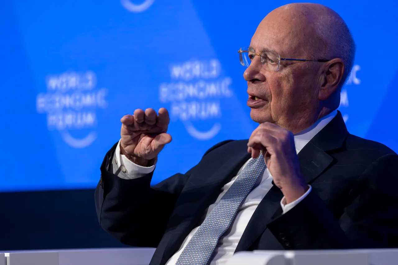 Klaus Schwab at World Economic Forum Annual Meeting.