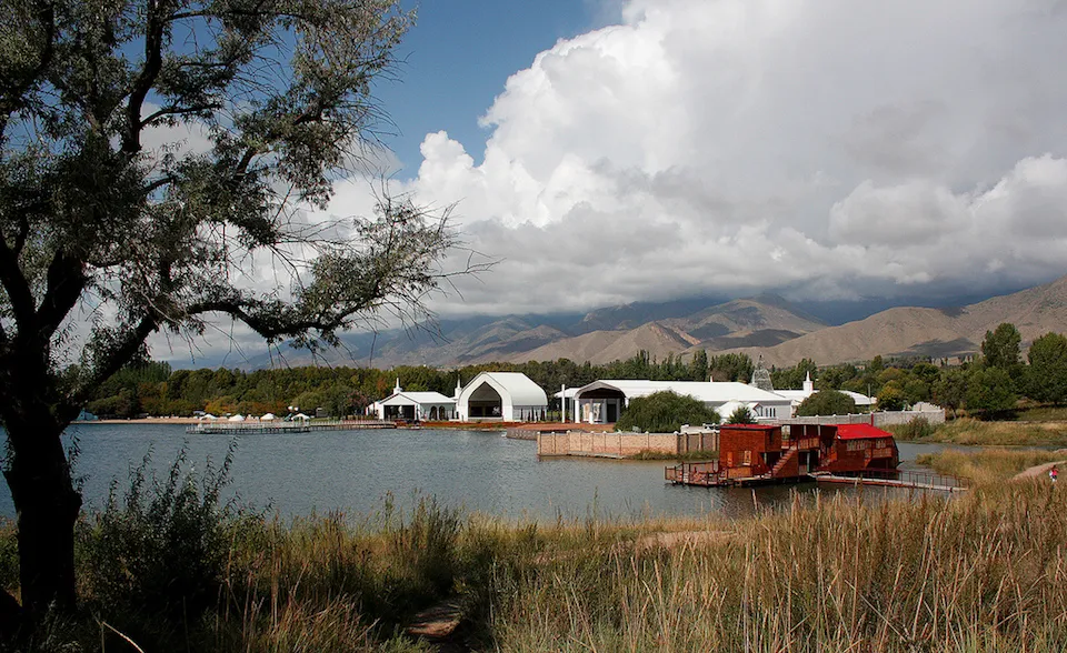 Lake Issyk-Kul in Cholpon-Ata, Kyrgyzstan