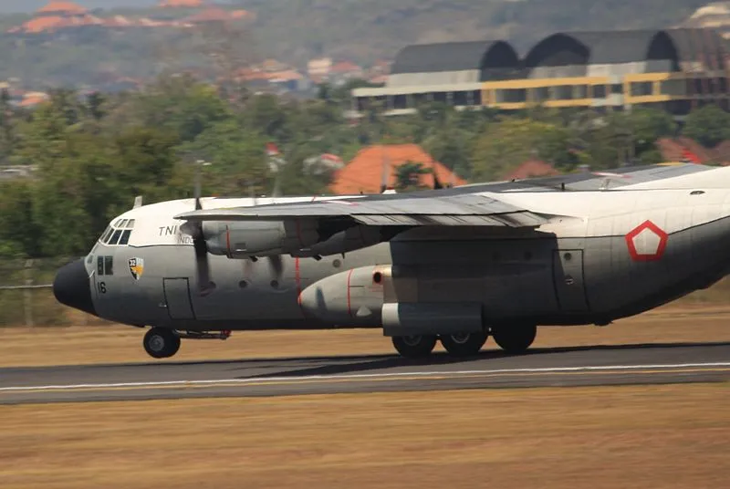 Lockheed Hercules A 1316 Indonesian Air Force plane