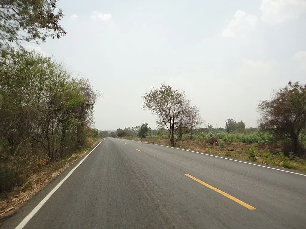 A road in Maha Sarakham