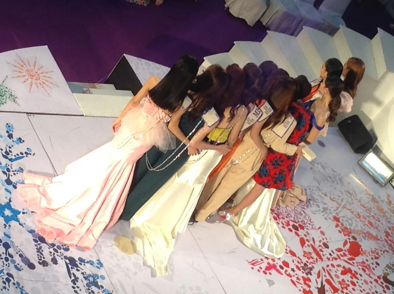 Preliminary beauty pageant event at Central World Mall in Bangkok. Miss Universe