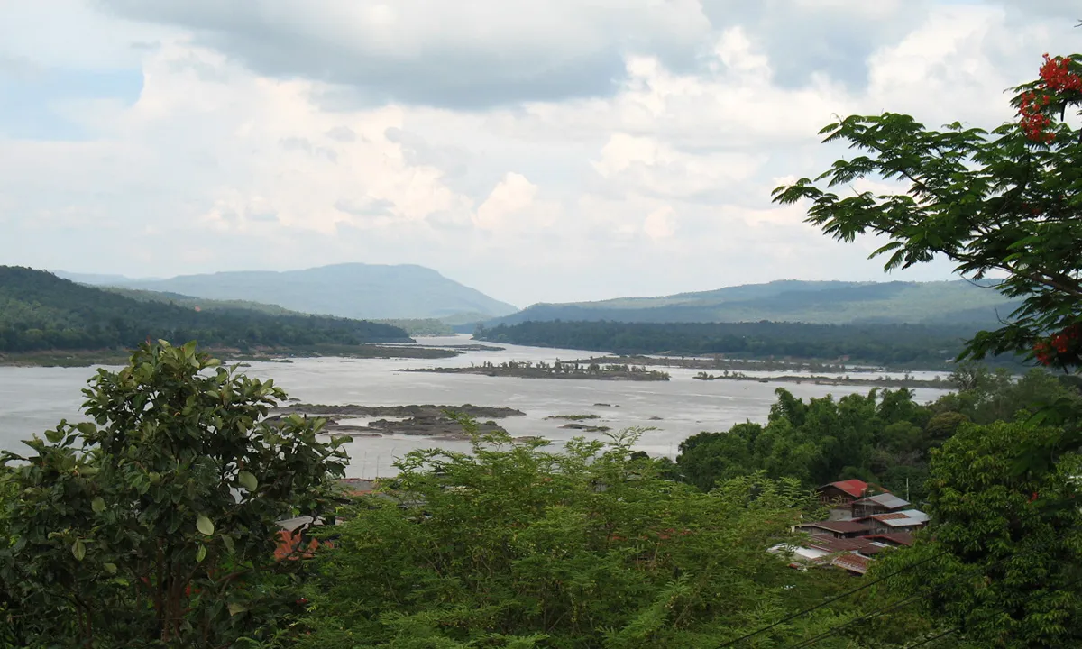 The Mun River Mouth in Ubon Ratchathani