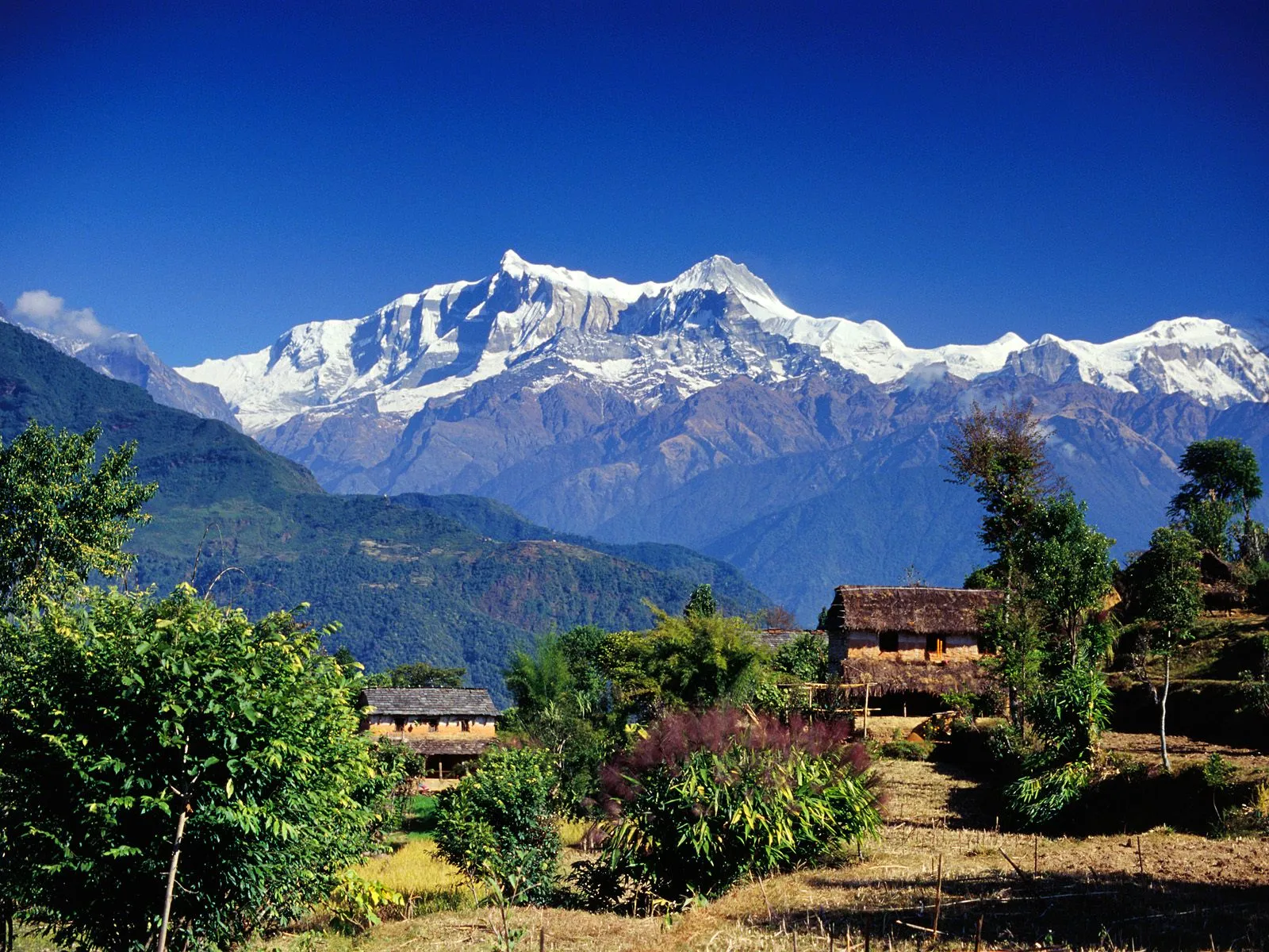Village in Annapurna Range (Pokhara), Nepal