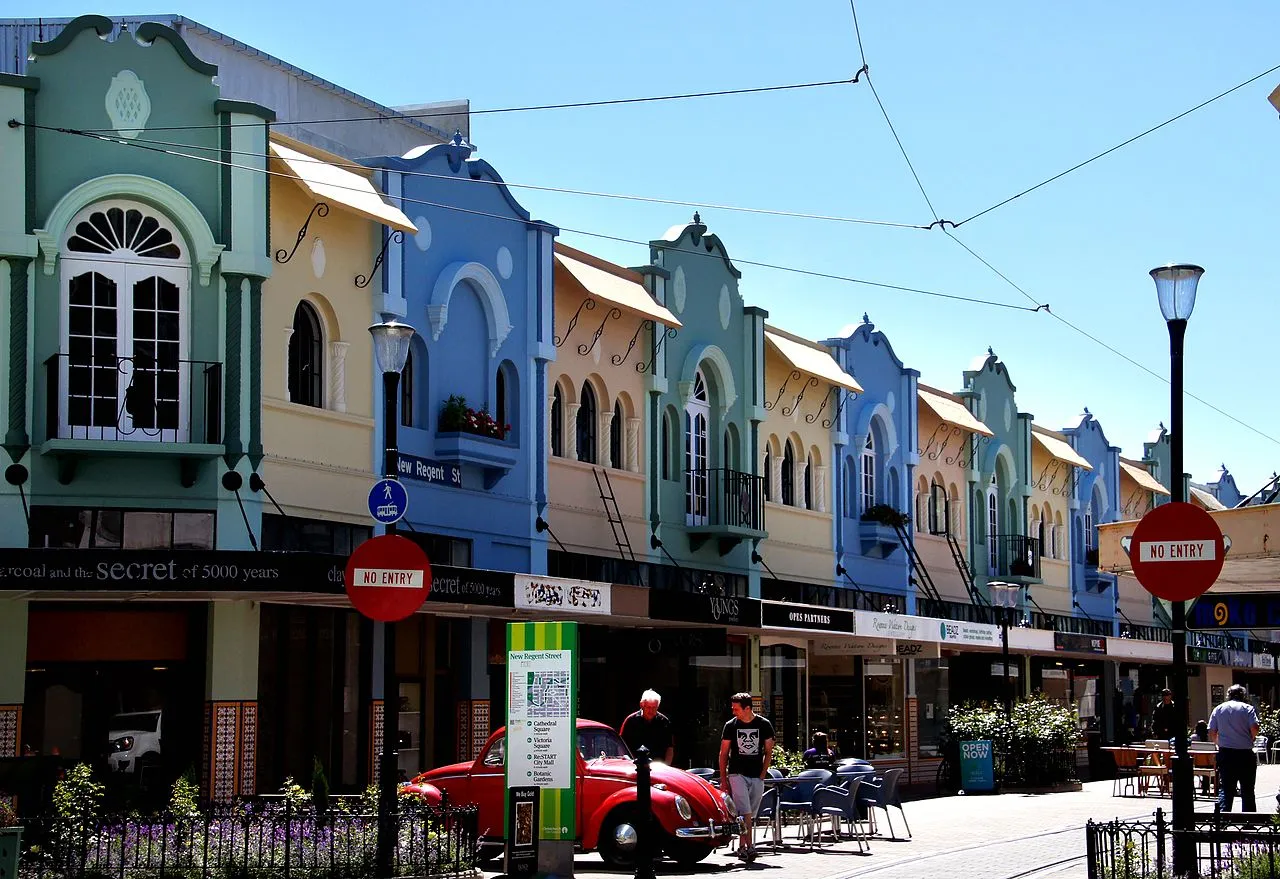 New Regent St Christchurch in New Zealand.
