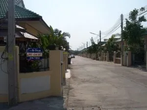 A street in Nongprue, Banglamung District in Chonburi