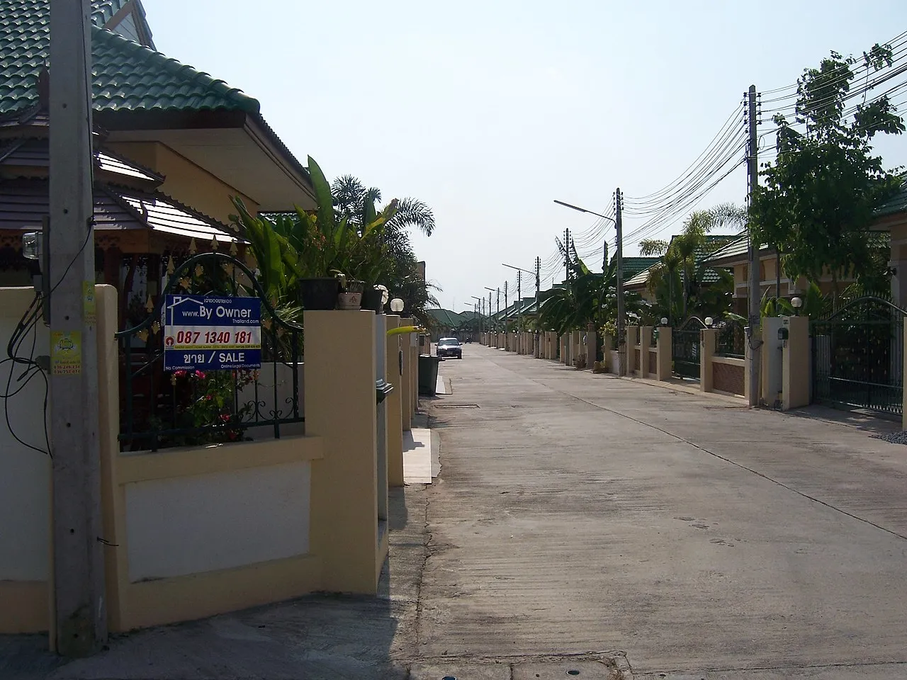 A street in Nongprue, Banglamung District in Chonburi