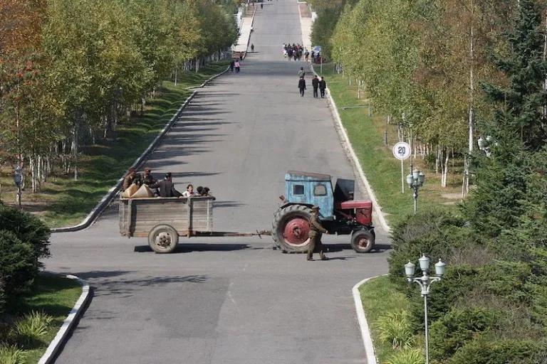 Farmers in North Korea
