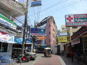 A Family Mart minimart and pharmacy in a backstreet of Patong in Phuket