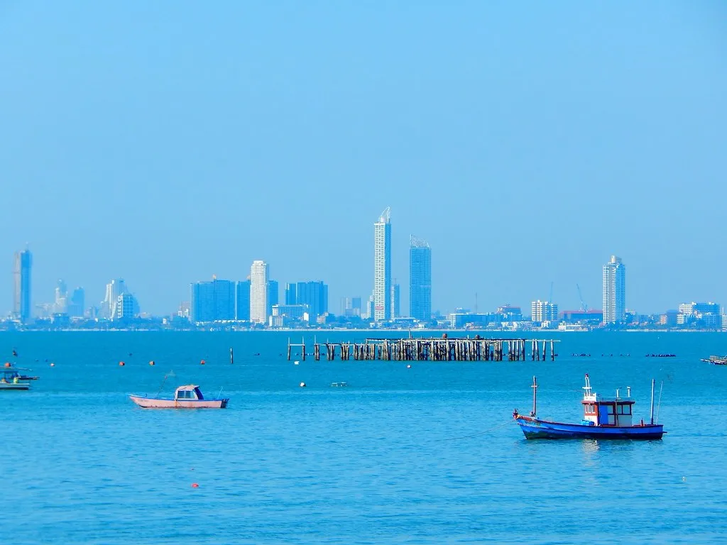 Looking at Jomtien from Bang Suray