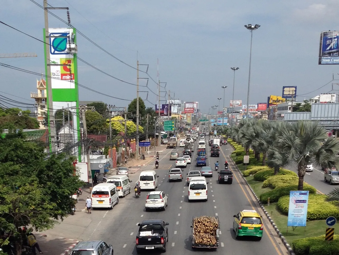 Sukhumvit Road in Pattaya.