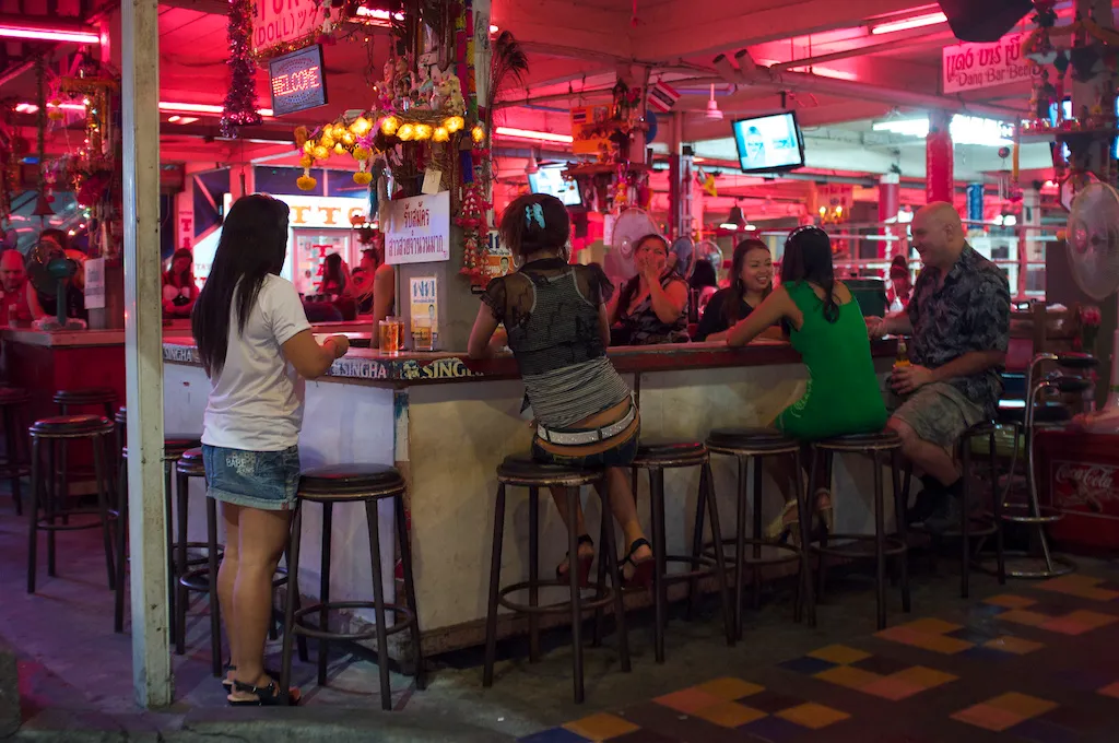 A beer bar in Pattaya city