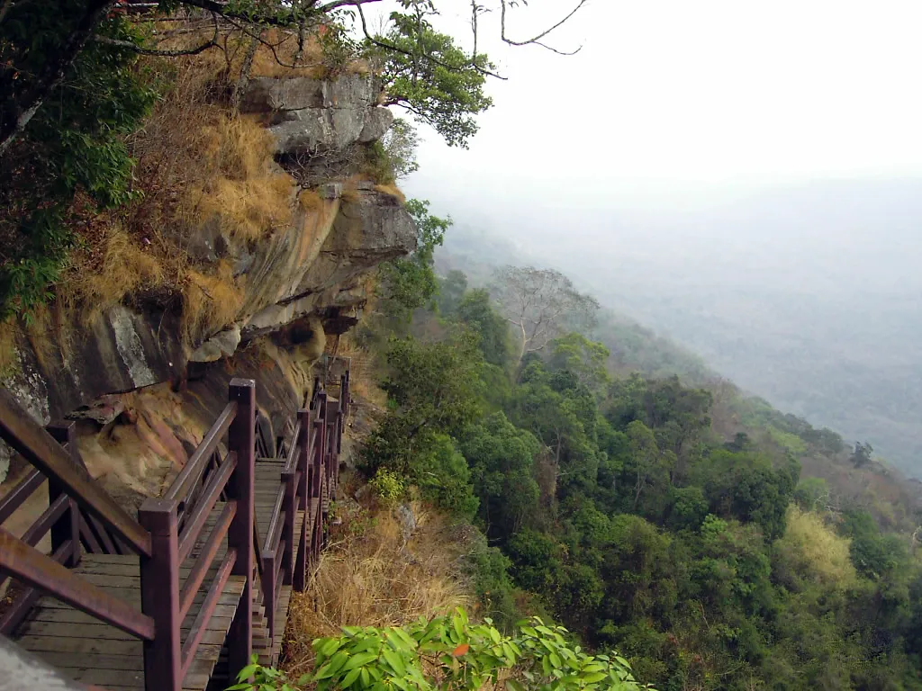 Pha Mo I Daeng at Khao Phra Wihan National Park in Kantharalk, Si Sa Ket.