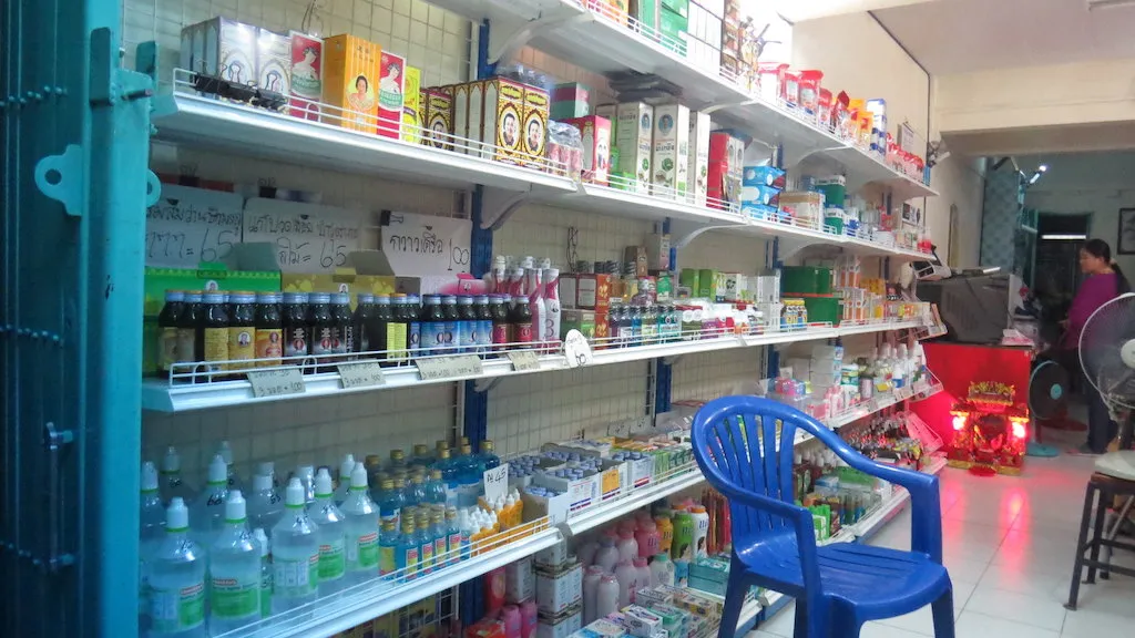 Traditional pharmacy in Bangkok, Thailand