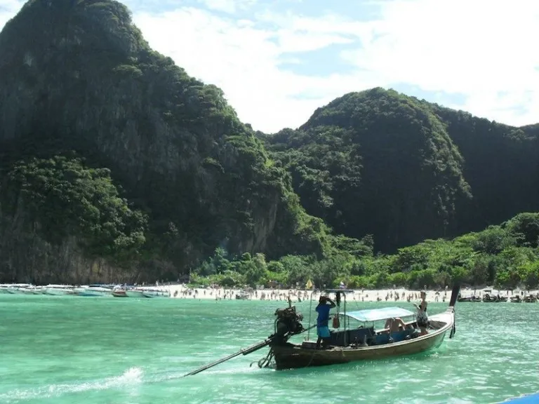 Longtail boat in Phi Phi islands