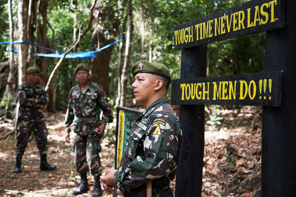 Philippine army special operations soldiers