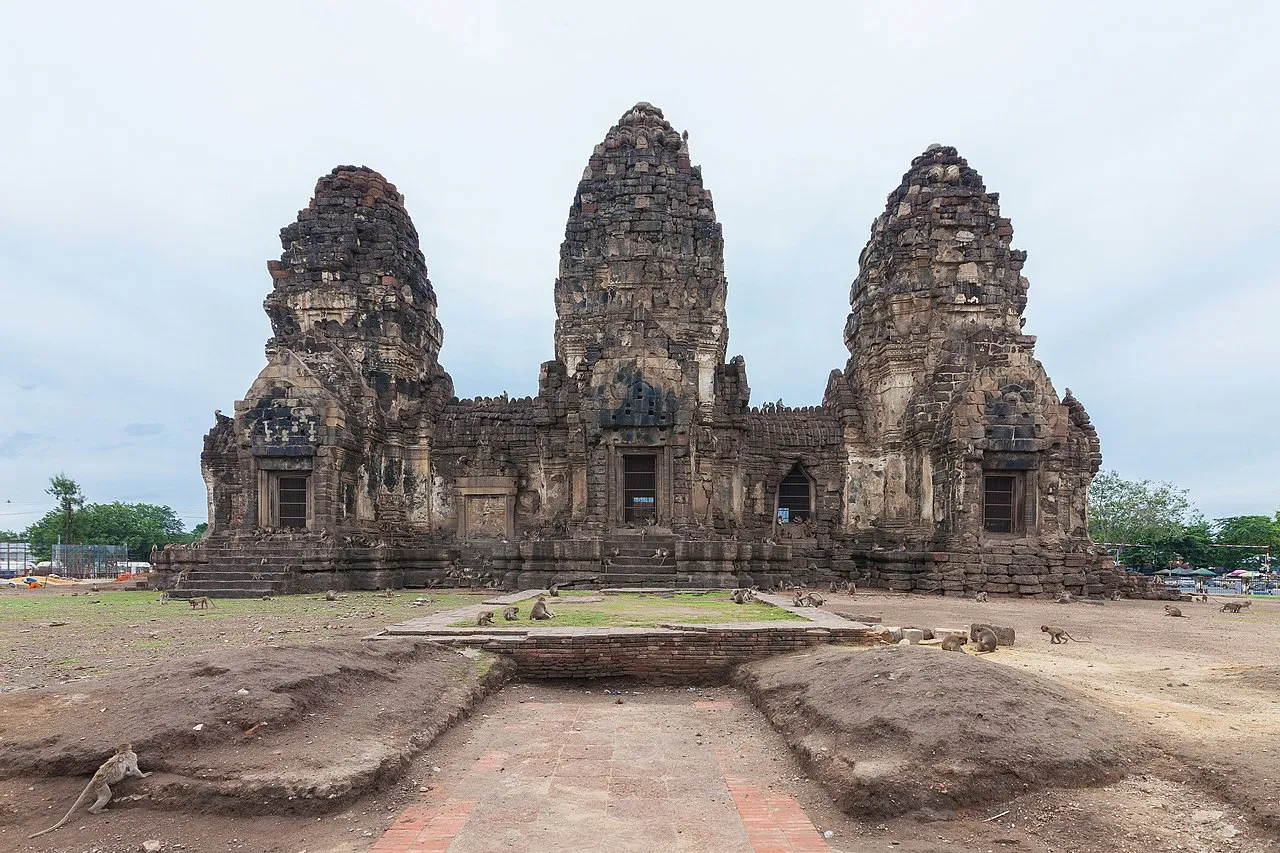 Phra Prang Sam Yot, the monkey temple in Lop Buri