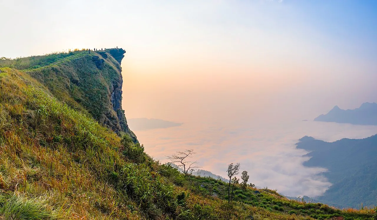Phu Chi Fa mountain and national forest park in Chiang Rai.