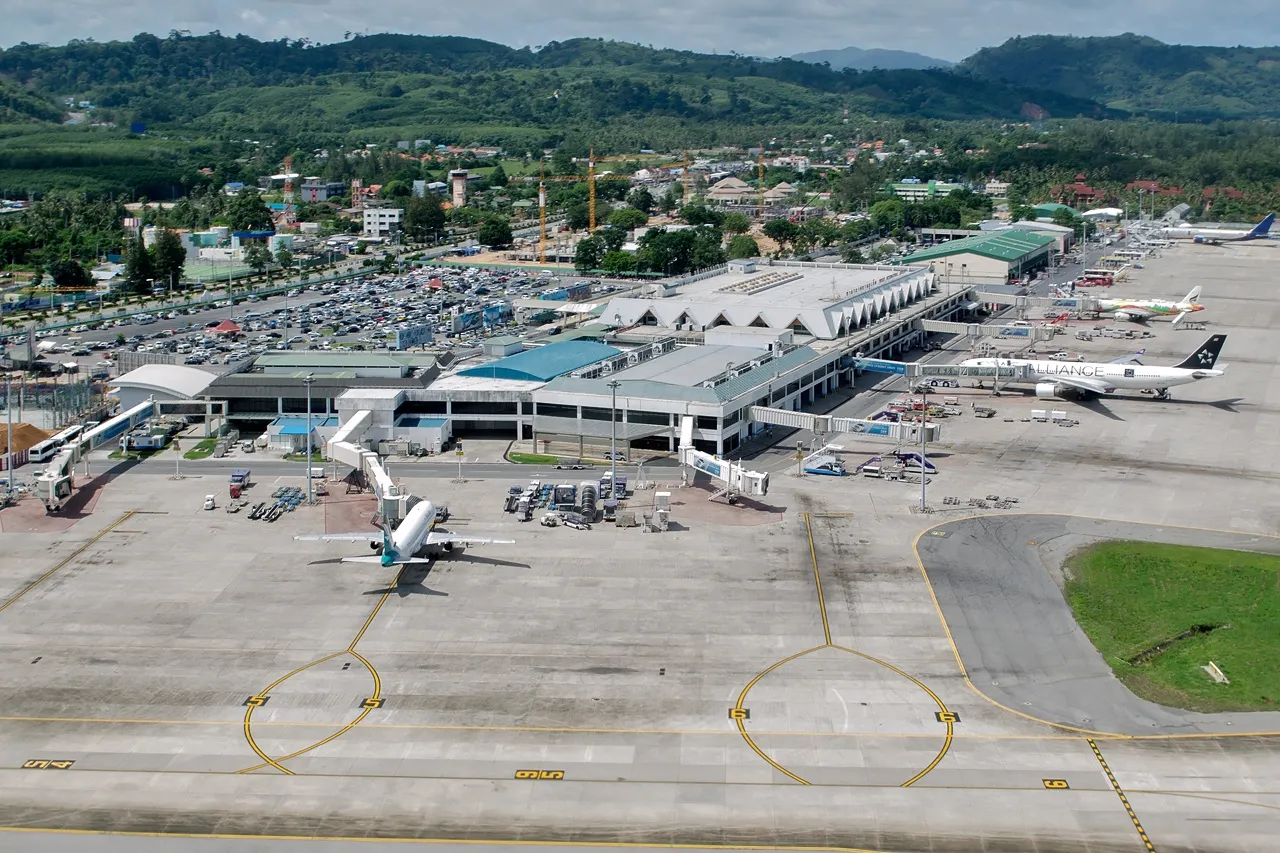 Aerial view while Landing at Phuket Airport
