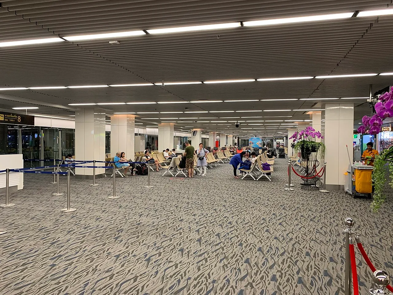 Phuket international airport domestic terminal.