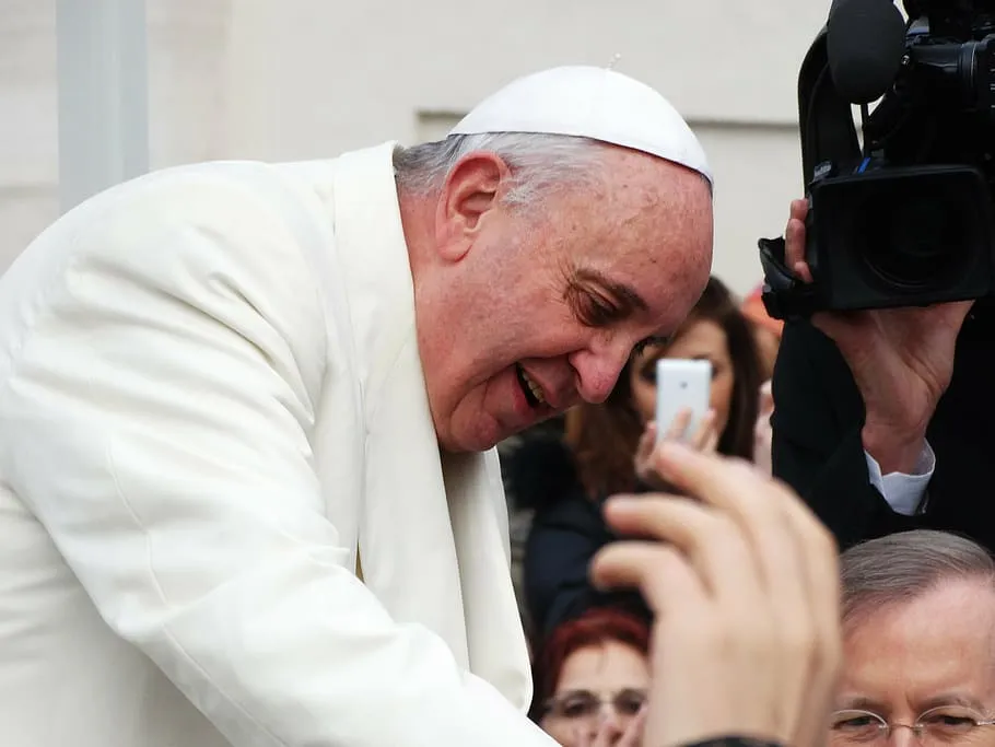 Pope Francis during a visit