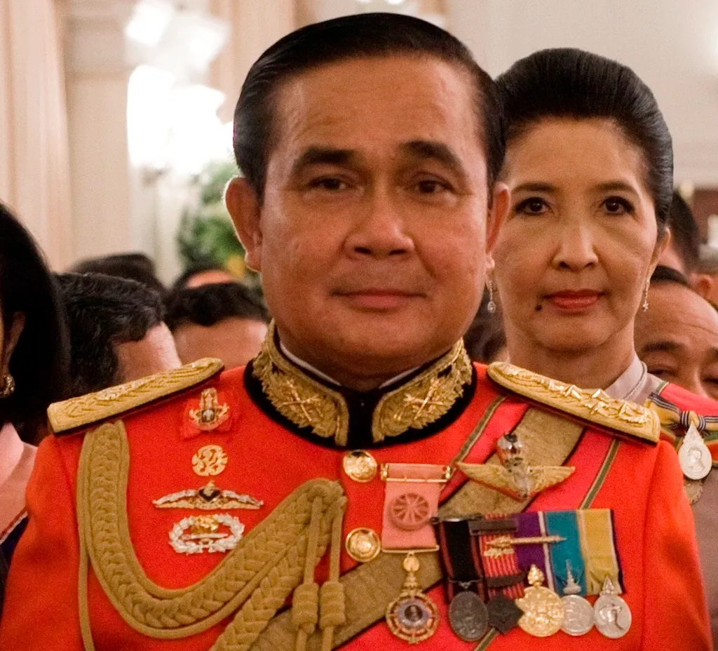 Prayut Chan-O-Cha in 1st Infantry Regiment's royal guard uniform