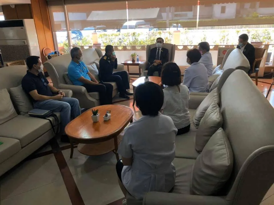 Prime Minister of Thailand Prayut Chan-o-cha on a meeting during COVID-19 coronavirus outbreak
