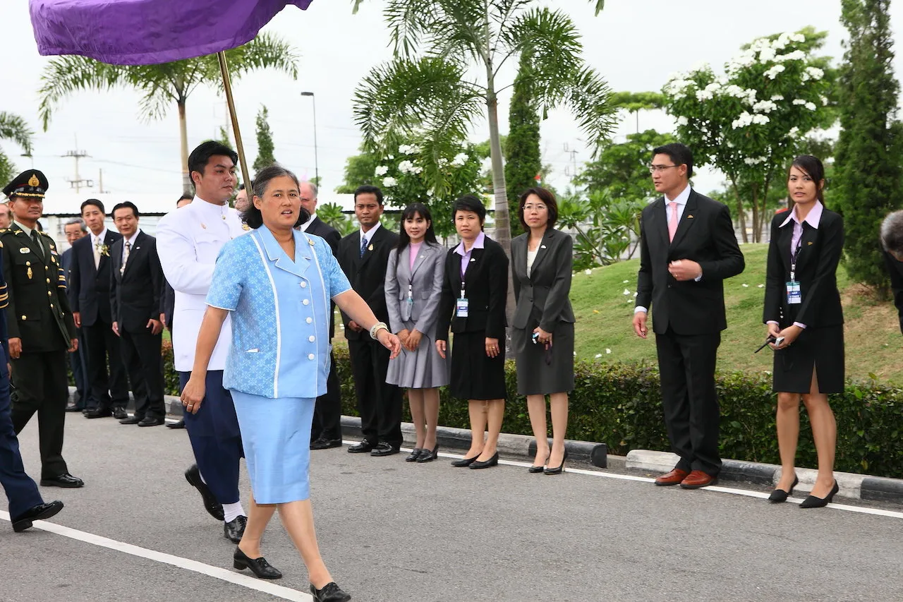 Thailand's Crown Princess, HRH Maha Chakri Sirindhorn at the new state-of-the-art facility in Rayong's Eastern Seaboard Industrial.