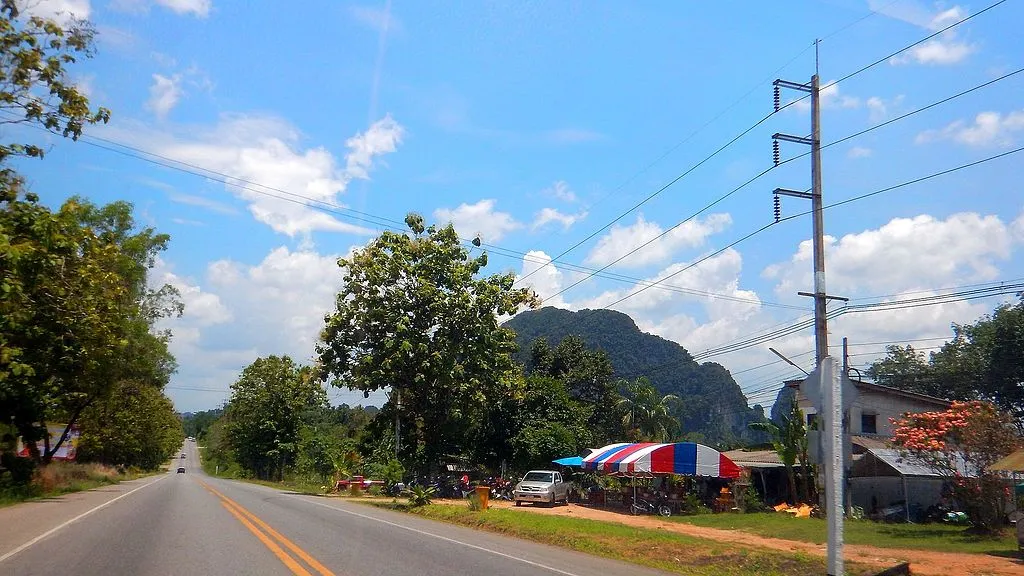 A road in Krabi province