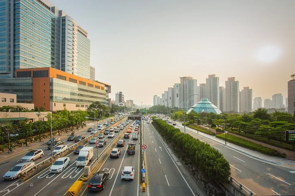Road in Seoul, South Korea