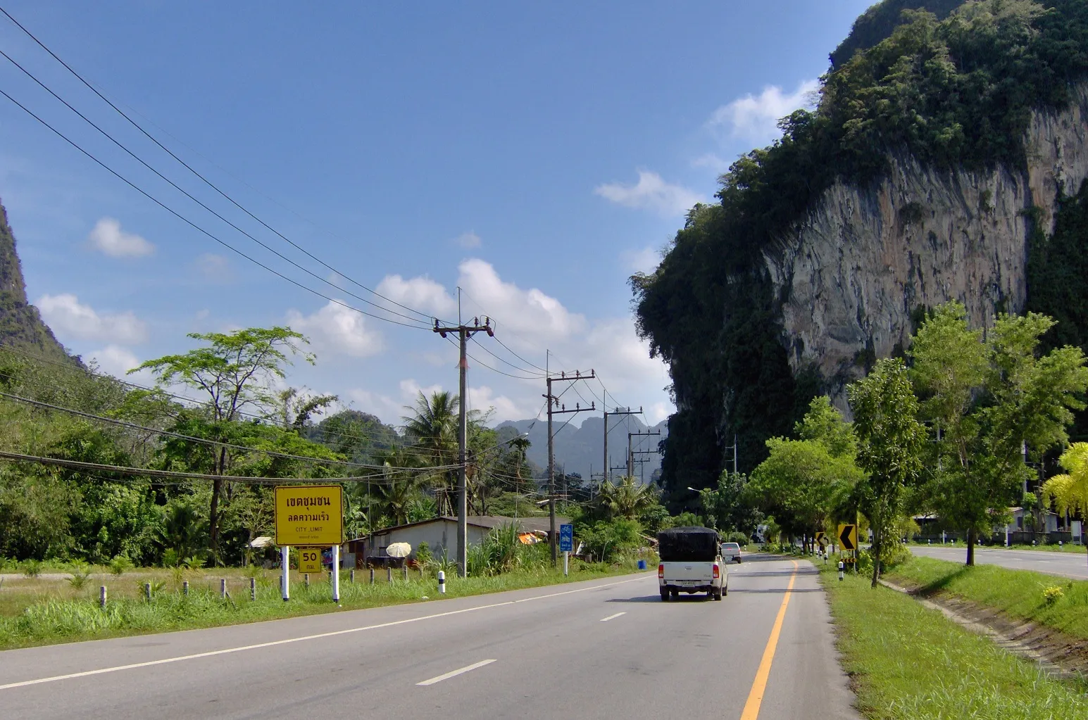 Road near Phang Nga town