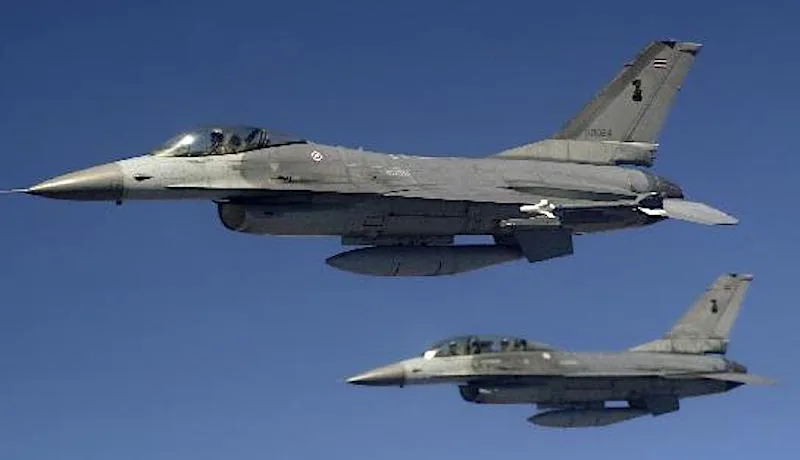 Two Royal Thai Airforce F16s.