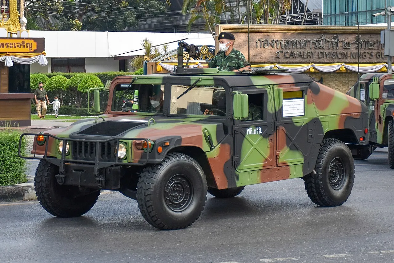 Royal Thai Army, M1025 HMMWV vehicle.