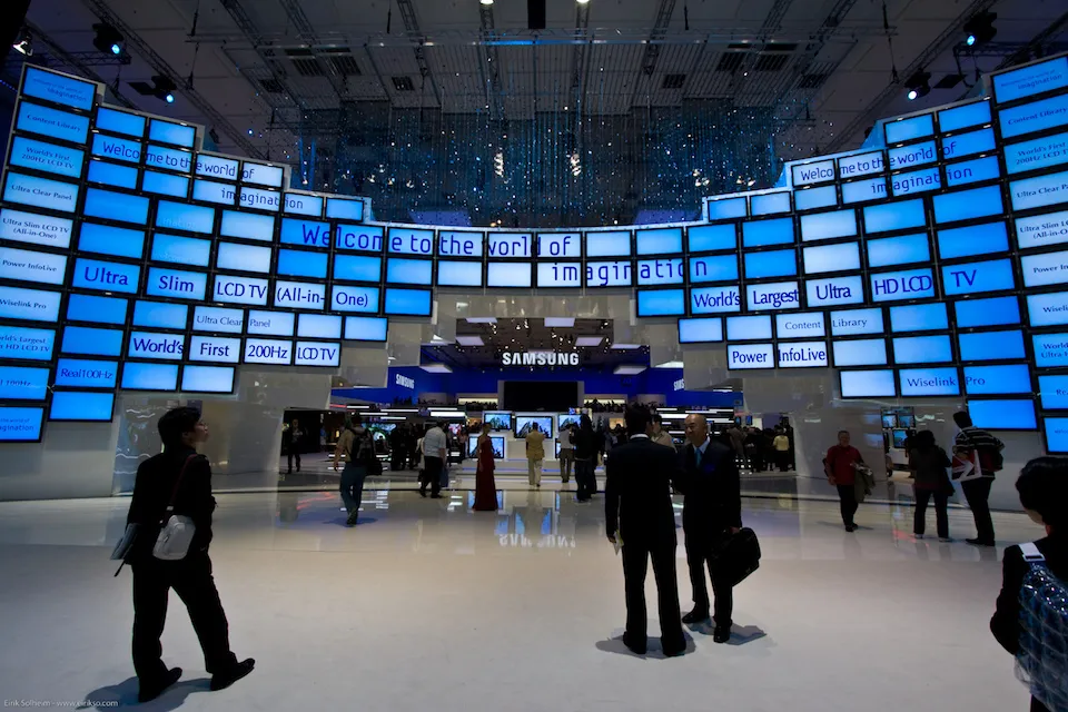 Samsung display at the 2008 Internationale Funkausstellung in Berlin, Germany